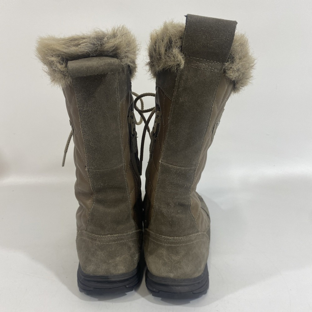 Womens Teva Lenawee Leather Boots Waterproof Thinsulate Tall Winter 10.5 Brown - Picture 6 of 11